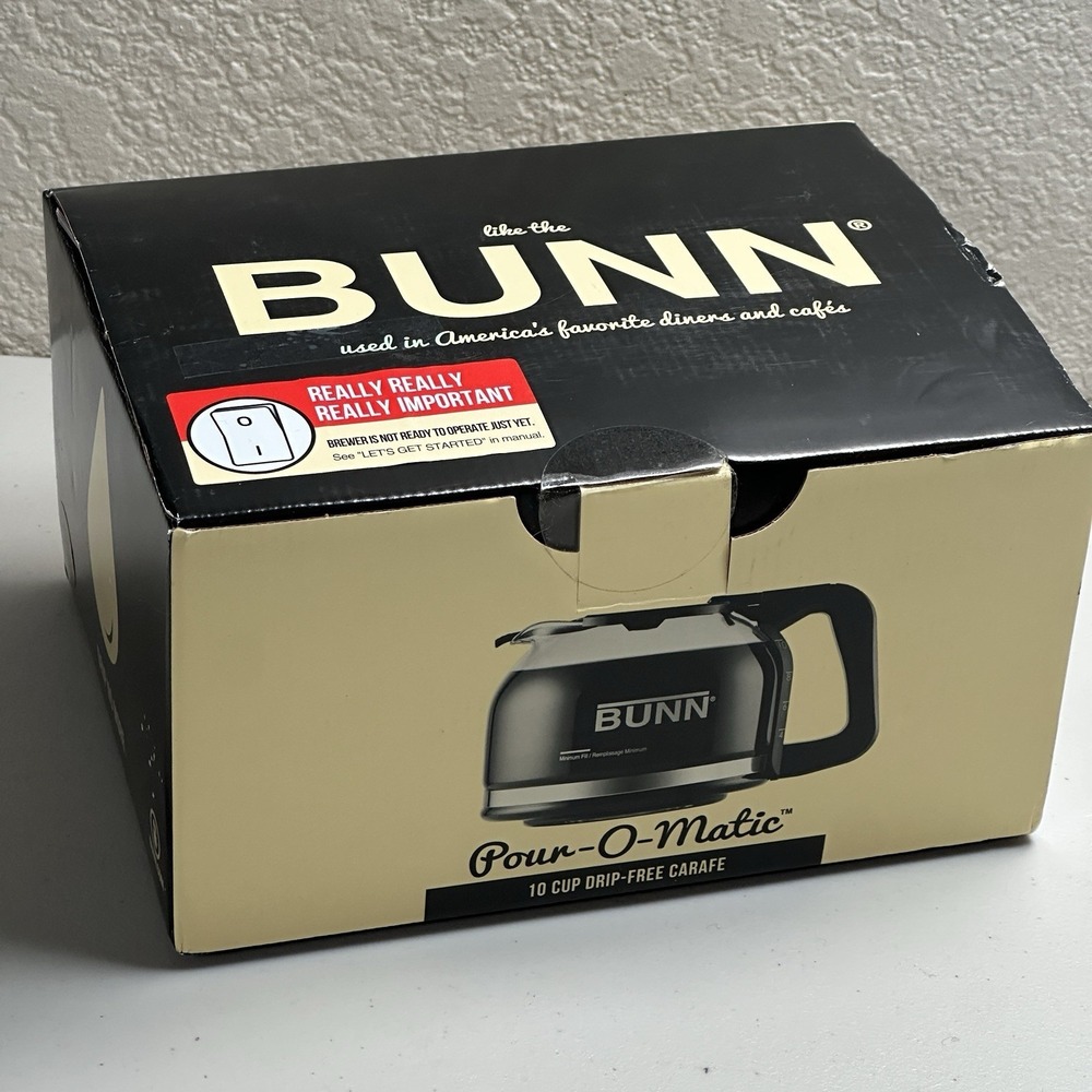Bunn 10 Cup Carafe Coffee Maker Pot Drip-Free Glass‎ Replacement